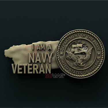 US NAVY VETERAN 3D STL 3DWave